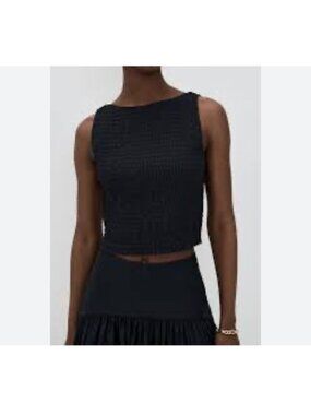 Marea by Liz Joy Charlotte Top, Black, XS
